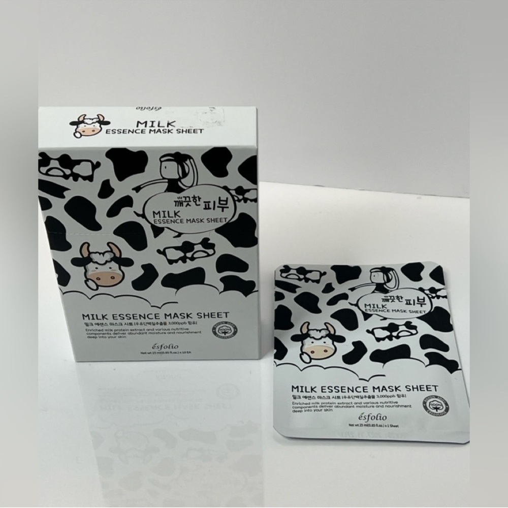 Milk Essence Mask Sheet - Black and White